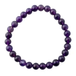 NHM Shop Amethyst Round Bead Bracelet Hot