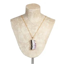 NHM Shop Amethyst Slice Pendant Necklace Outlet