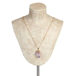 NHM Shop Amethyst Smooth Point Pendant Necklace Hot