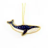 NHM Shop Blue Whale Embroidered Decoration New