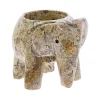 NHM Shop Elephant Stone Tea Light Holder Hot