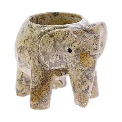NHM Shop Elephant Stone Tea Light Holder Hot