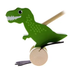 NHM Shop Push Along Wooden T. rex Hot